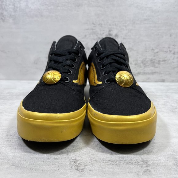Vans Harry Potter Old Skool Golden Snitch Sneakers - Women's Size 7 / Men's 5.5 - Picture 3 of 10
